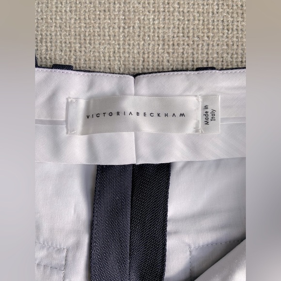 NWOT Victoria Beckham | Pleated Grain de Poudre Wool Straight-Leg Pants … - Picture 11 of 11